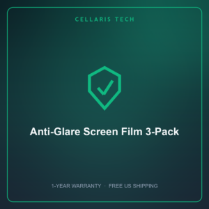 Cellaris Anti-Glare Screen Film 3-Pack