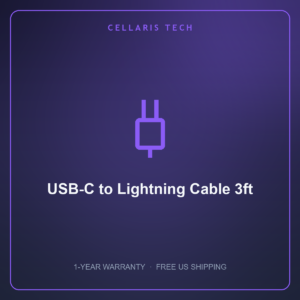 Cellaris USB-C to Lightning Cable 3ft