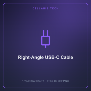 Cellaris Right-Angle USB-C Cable