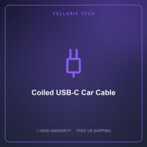Cellaris Coiled USB-C Car Cable