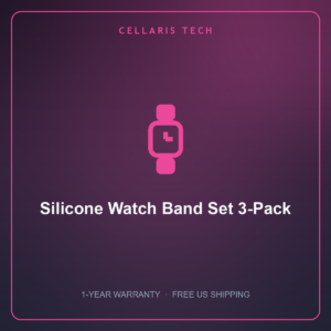 Cellaris Silicone Watch Band Set 3-Pack